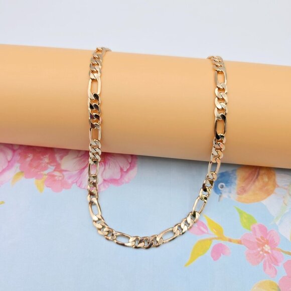 Rose Gold Link Chain Necklace for Women - 19.6 Inch Length, XPNL0075 - Picture 1 of 12